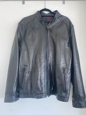 Andrew Marc Men's Black Leather Jacket
